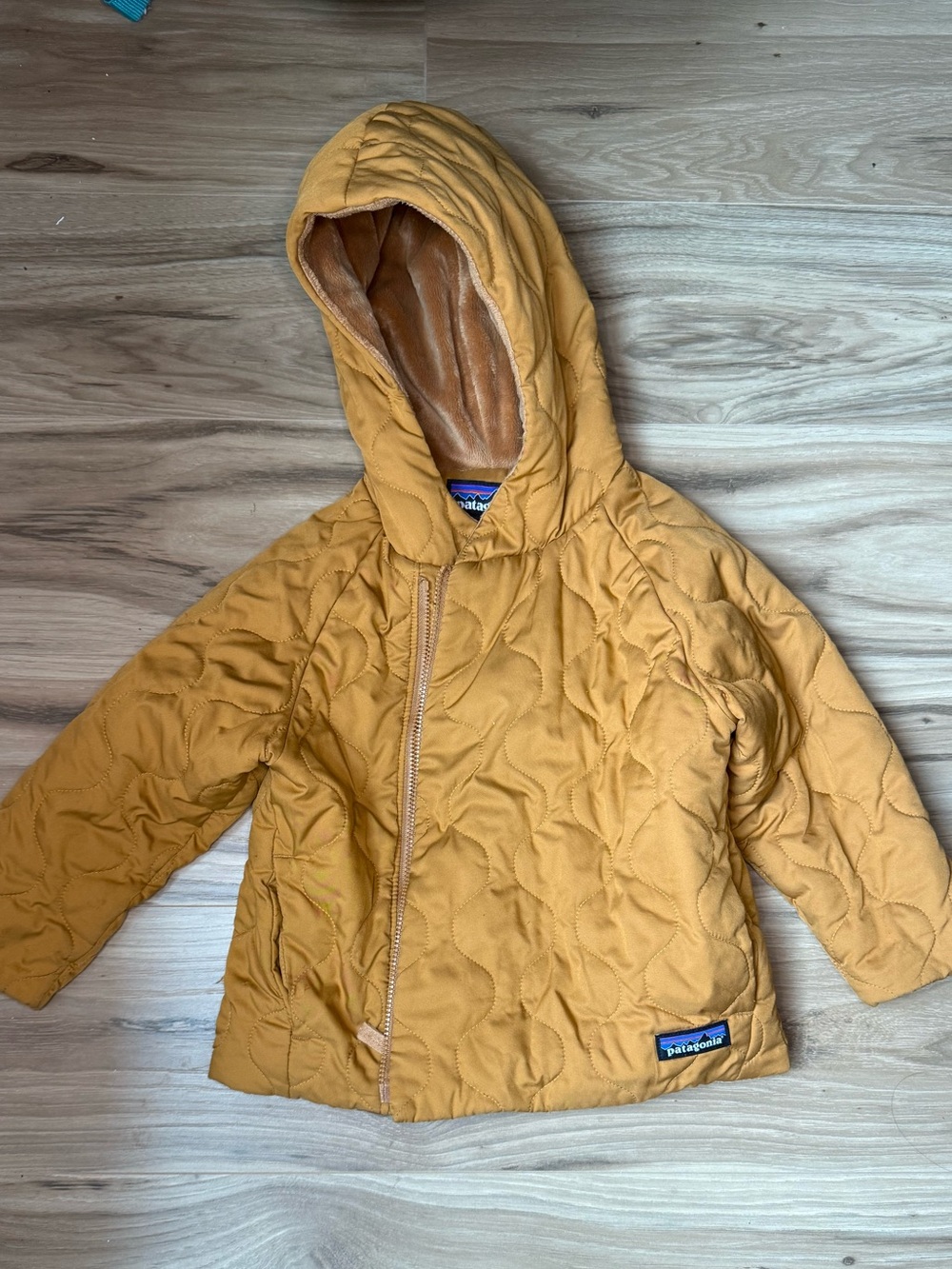 Patagonia Baby Quilted Puff Jacket in Cabin Gold Size 2T